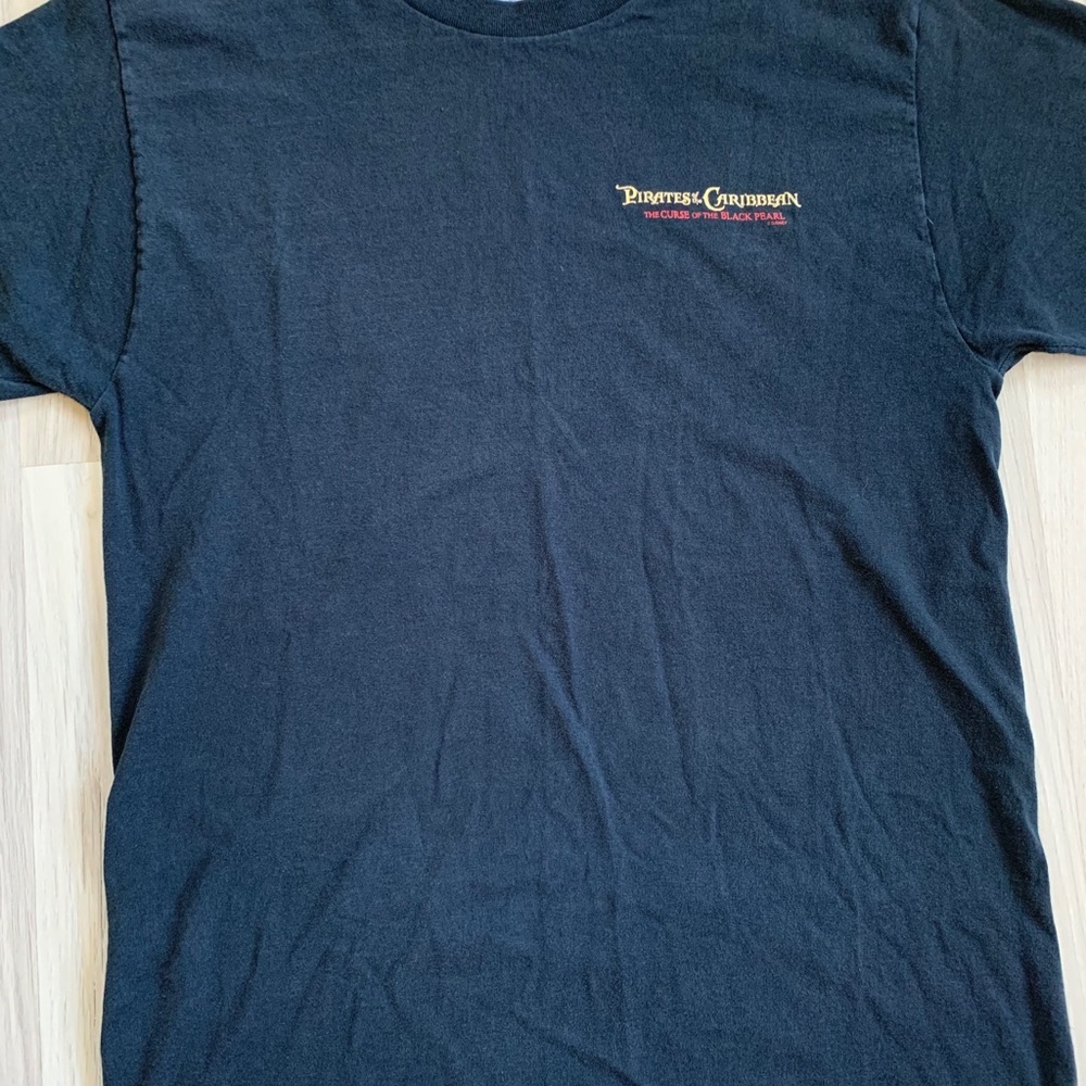 Vtg Disney Pirates Of The Caribbean Promo T-Shirt View 2